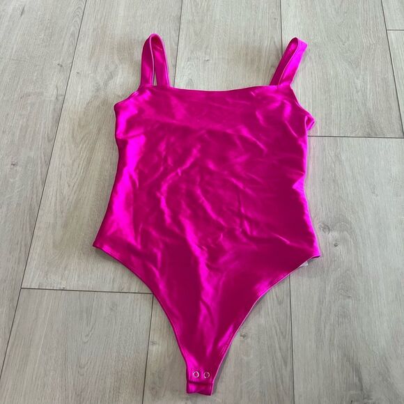 GOOD AMERICAN COMPRESSION SHINE CORSET BODYSUIT size 4 - Picture 1 of 6